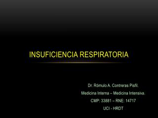 INSUFICIENCIA RESPIRATORIA