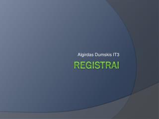 Registrai