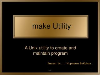 make Utility