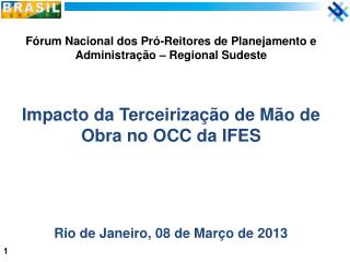 Fórum Nacional dos Pró-Reitores de Planejamento e Administração – Regional Sudeste