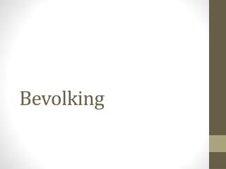 Bevolking
