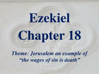 Ezekiel Chapter 18