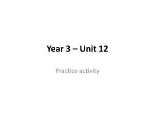 Year 3 – Unit 12