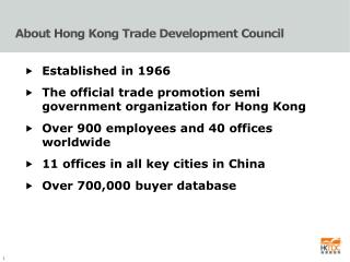 About Hong Kong Trade Development Council