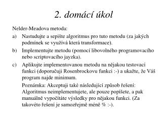 2. d omácí úkol