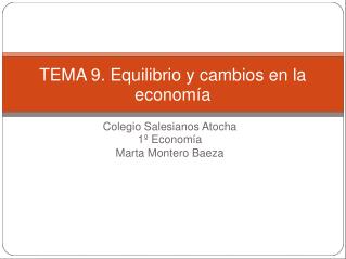 Colegio Salesianos Atocha 1º Economía Marta Montero Baeza