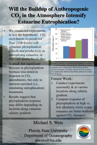 Will the Buildup of Anthropogenic CO 2 in the Atmosphere Intensify Estuarine Eutrophication?