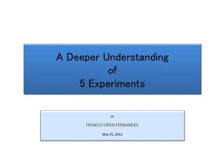 BY FRANCIS VIREN FERNANDES May 25, 2013