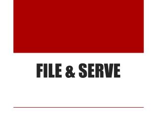 FILE &amp; SERVE