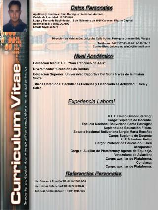 Datos Personales