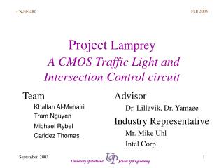 Project Lamprey A CMOS Traffic Light and Intersection Control circuit