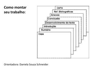 Como montar seu trabalho: