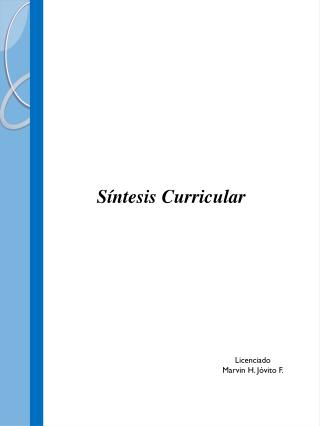 Síntesis Curricular