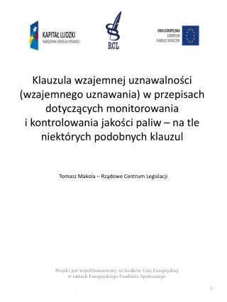 Tomasz Makola – Rządowe Centrum Legislacji