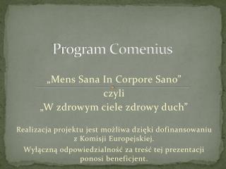 Program Comenius