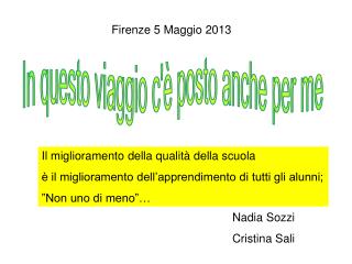 Il miglioramento della qualità della scuola