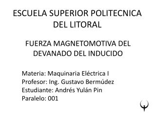 ESCUELA SUPERIOR POLITECNICA DEL LITORAL