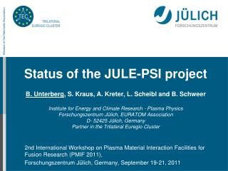 New PWI research programme at FZJ: Plasma wall interactions in nuclear environment
