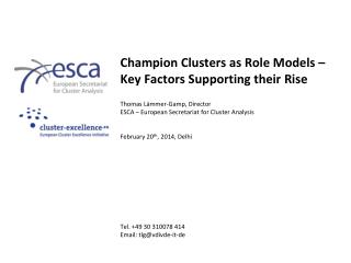 Champion Clusters as Role Models – Key Factors Supporting their Rise