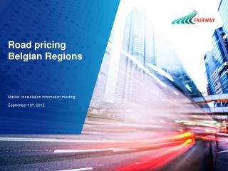 Road pricing Belgian Regions