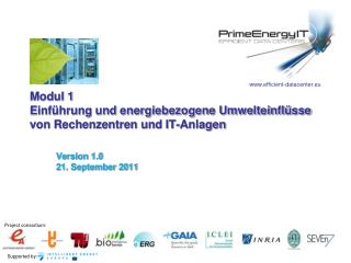 Modul 1 Einführung und energiebezogene Umwelteinflüsse von Rechenzentren und IT-Anlagen