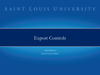 Export Controls