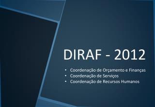 DIRAF - 2012