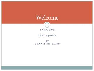 Welcome