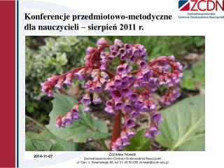 Konferencje przedmiotowo-metodyczne dla nauczycieli – sierpień 2011 r.