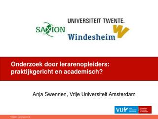 Anja Swennen, Vrije Universiteit Amsterdam