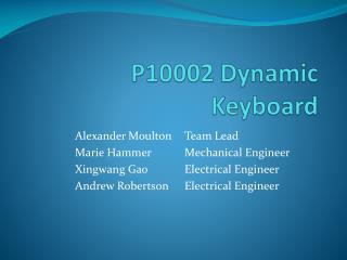 P10002 Dynamic Keyboard