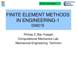 FINITE ELEMENT METHODS IN ENGINEERING-1 036015