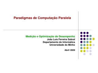 Paradigmas de Computação Paralela