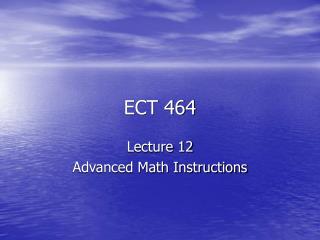 ECT 464