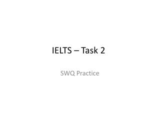 IELTS – Task 2