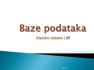 Baze podataka