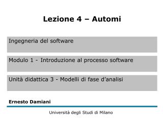 Uso degli automi