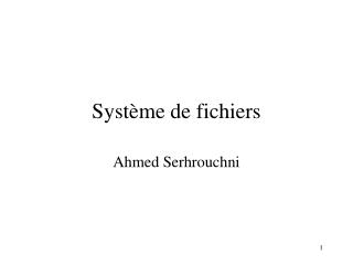 Système de fichiers