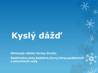 Kyslý dážď