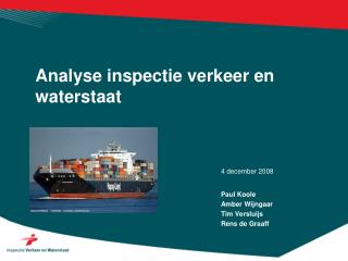 Analyse inspectie verkeer en waterstaat