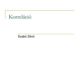 Korreláció