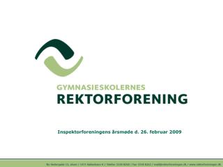 Inspektorforeningens årsmøde d. 26. februar 2009