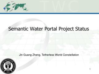 Semantic Water Portal Project Status