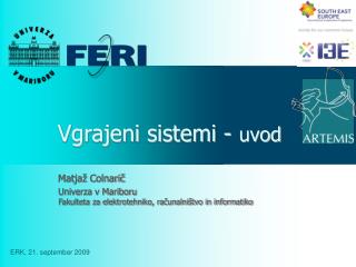 Vgrajeni sistemi - uvod