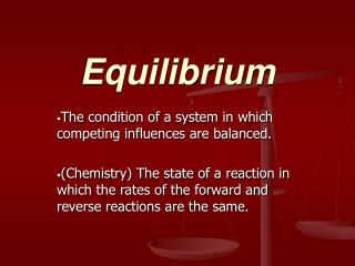 Equilibrium