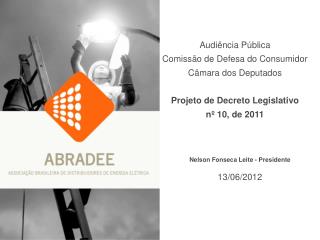 Nelson Fonseca Leite - Presidente 13/06/2012