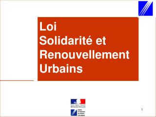 Loi Solidarité et Renouvellement Urbains