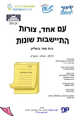 בית ספר ביאליק 2010 - תש''ע - תשע''א