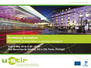 Workshop Invitation „Promotion of innovation in surface transport“