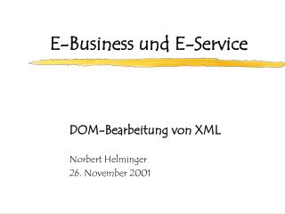 E-Business und E-Service